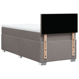 Box Spring Bed with Mattress Taupe 90x200 cm Fabric 3285775