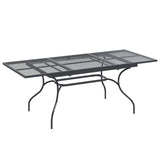 Garden Dining Set 9 pcs Anthracite Steel 3429145