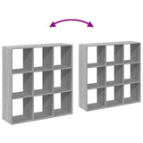 Room Divider Bookcase Grey Sonoma 102x29x103,5 cm Engineered Wood 858044