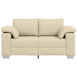 Sofa Cream 160 x 77 x 82 cm Fabric 4105224