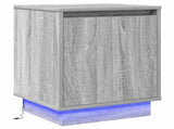 Bedside Cabinet 2 pcs Grey 39 x 34.5 x 50 cm Engineered wood 869605
