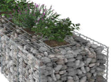 Gabion Raised Bed 2 pcs Silver 260 x 60 x 55 cm 3422229
