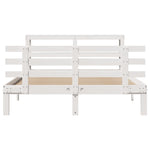 Bed Frame with Headboard without Mattress White 140x190 cm 3306105