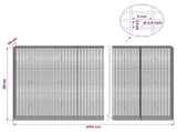 Gabion with 3.5 mm Wire and 5x2.5 cm Mesh 950x30x150 cm 3461797
