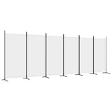 6-Panel Room Divider White 520x180 cm Fabric 350270