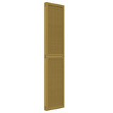 Room Divider 4 Panels Brown Solid Wood Paulownia 358818