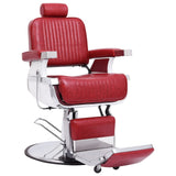 110169 Barber Chair Red 68x69x116 cm Faux Leather