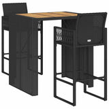 Garden Bar Set Black 3328885