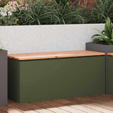 Garden Bench Olive green 100 x 40 x 43 cm Steel 874908