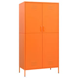Wardrobe Orange 90x50x180 cm Steel 336246