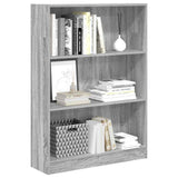 Bookcase Grey Sonoma 80x24x109 cm Engineered Wood 857840