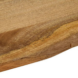 Table Top 100x80x3.8 cm Live Edge Solid Wood Mango 370748