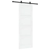Sliding Door ORKDAL White 83 x 232 cm Solid Pine Wood 3333453