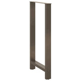 Bar Table Legs Natural Steel 2 pcs 60x cm Steel 4013359