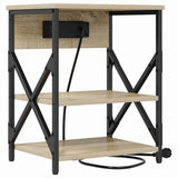 Bedside Cabinet with Shelf 2 pcs Sonoma Oak 41 x 31 x 51 cm 859518