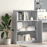 Bookcase Grey Sonoma 80x24x109 cm Engineered Wood 857840