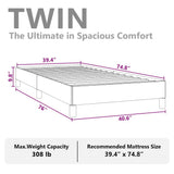 Bed Frame without Mattress Light Grey 100x190 cm Twin Velvet 347000