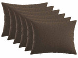 Cushion with Pillow HEERLEN 6 pcs Taupe Fabric 926888
