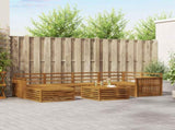 Outdoor Sofa Set 7 pcs Natural Solid Acacia Wood 3373774