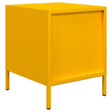 ZNTS Bedside Cabinets 2 pcs Mustard Yellow 35x39x43.5 cm Steel 851251