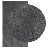 ZNTS Rug HUARTE Short Pile Soft and Washable Anthracite 80x150 cm 374995