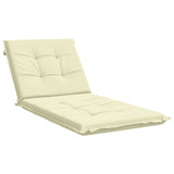 Sunlounger Cushion GEMERT 100% Polyester Cream 190 x 80 x 9 cm 947444