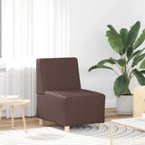 Modular Sofa Unit Armless 2 pcs Brown 55 x 74 x 82 cm 3399769