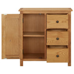 ZNTS Cupboard 70x35x75 cm Solid Oak Wood 289188