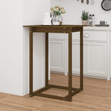 Bar Table Honey Brown 80x80x110 cm Solid Wood Pine 822185