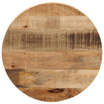 ZNTS Table Top Ø 50x2.5 cm Round Solid Wood Rough Mango 370004
