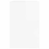 Desk High Gloss White 100 x 50 x 78 cm Engineered Wood 888941
