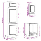 7 Piece Kitchen Cabinet Set Kalmar Sonoma Oak Engineered Wood 3314764