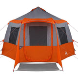 Cabin Tent 12-Person Grey and Orange 405 x 405 x 273 cm 42001100