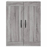 Wall Mounted Cabinet Grey Sonoma 69.5x34x90 cm Engineered Wood 830378