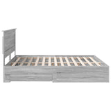 Bed Frame with Drawer with Headboard Manual Engineered Wood 3410288
