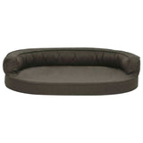 ZNTS Ergonomic Dog Bed Mattress 75x53 cm Linen Look Dark Grey 171290