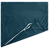 Cushion Cover 12 pcs HEERLEN Blue 50 x 50 cm Velvet 910785