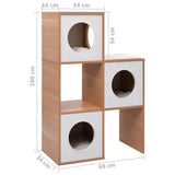 Cat Condo House with Sisal Scratching Mat 100 cm 170929