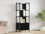 Bookcase Black Oak 44.5 x 30 x 154.5 cm Engineered Wood 882154