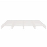 Pallet Bed without Mattress White 140x190 cm Solid Wood 821438