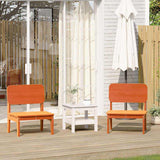 Garden Chairs 2 pcs Wax Brown 60x52.5x72 cm Solid Wood Pine 859324