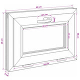 Tilt Basement Window RISOR 60 x 45 cm PVC and Clear Plain Glass 42047796