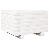 Garden Planter White 40x40x26.5 cm Solid Wood Pine 847289