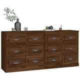Sideboards 2 pcs Brown Oak Engineered Wood 3185286