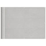 Balcony Screen Light Grey 75x1000 cm 100% Polyester Oxford 4000006