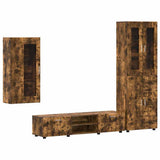 TV Cabinet Set FLORIN 3 pcs Smoked Oak Engineered Wood 3397969