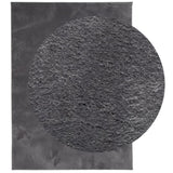 Rug HUARTE Short Pile Soft and Washable Anthracite 140x200 cm 375001