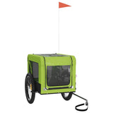 Pet Bike Trailer Green and Black Oxford Fabric and Iron 93927