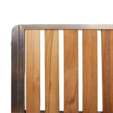 Garden Dining Set 5 pcs Brown Solid teak wood 3334801