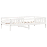 Bed Frame with Roof without Mattress White 100x200 cm 3282157
